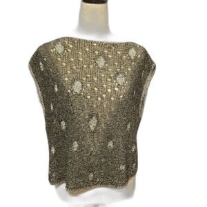 Sarah Pacini Top Women’s One Size Color Black White Sleeveless